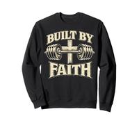 Built by Faith Christian Prayer Levantamiento de Pesas Gimnasio Entren Sudadera