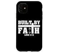 Built by Faith Lucas 2:11 Christian Gimnasio Fitness Motivación Carcasa para iPhone 11