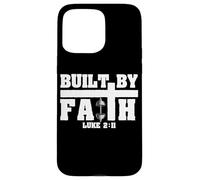 Built by Faith Lucas 2:11 Christian Gimnasio Fitness Motivación Carcasa para iPhone 15 Pro MAX
