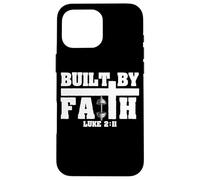 Built by Faith Lucas 2:11 Christian Gimnasio Fitness Motivación Carcasa para iPhone 16 Pro MAX