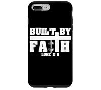 Built by Faith Lucas 2:11 Christian Gimnasio Fitness Motivación Carcasa para iPhone 7 Plus/8 Plus