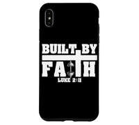 Built by Faith Lucas 2:11 Christian Gimnasio Fitness Motivación Carcasa para iPhone XS MAX