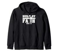 Built by Faith Lucas 2:11 Christian Gimnasio Fitness Motivación Sudadera con Capucha