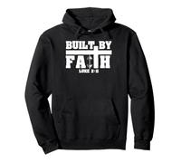 Built by Faith Lucas 2:11 Christian Gimnasio Fitness Motivación Sudadera con Capucha