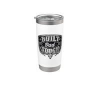 Built Dad Tough American Funny 4th Of July Vaso térmico de acero inoxidable de doble pared