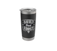 Built Dad Tough American Funny 4th Of July Vaso térmico de acero inoxidable de doble pared