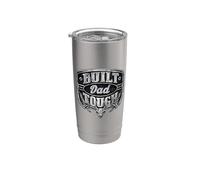 Built Dad Tough American Funny 4th Of July Vaso térmico de acero inoxidable de doble pared