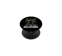 Built Different Regalo Divertido de Luchador de Fitness PopSockets PopGrip Adhesivo