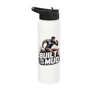Built For The Mud Mudrun Carrera Barro Obstaculos Stainless Steel Insulated Water Bottle