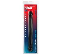 Built In America Smooth Double Header 18" Dildo Realista Doble Color Negro - 730 gr