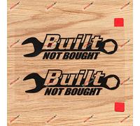 Built Not Bought Calcomanía de vinilo JDM Euro Drift Racing - Paquete de 2 unidades, color negro, 4 pulgadas sin fondo 01281