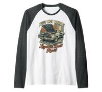 Built Not Bought Legends Don't Rust Diseño de Coche clásico Camiseta Manga Raglan
