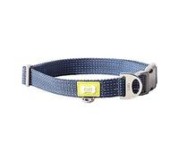 BUILT Pet Nightsafe Collar para Perro, Grande, Azul Marino y Amarillo