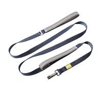 BUILT Pet NightSafe - Correa Reflectante para Perro con Doble asa, 2 Trabillas Acolchadas para Las Manos, Fuerte Cuerda antienredos con reflectores de Brillo Nocturno y Clip Giratorio de 360°,