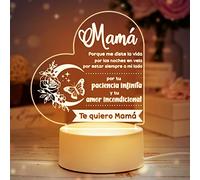 Buioata Regalo Madre, Regalo Mama Cumpleaños - Lámpara de Noche, Regalos para Mama, Regalo de Reyes Magos para la Madre, Regalos para la Madre de Hija e Hijo