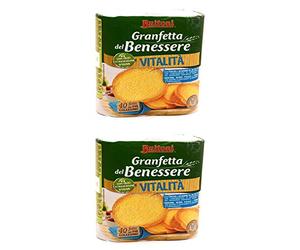 Buitoni: "Granfetta" Fette Biscottate, 40 unidades, tostadas italianas vitaminadas, 300 g, paquete de 2