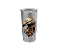 Buitre Ave Rapaz Buitres Buitre Dulce Vaso térmico de acero inoxidable de doble pared