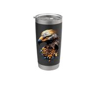 Buitre Ave Rapaz Buitres Buitre Dulce Vaso térmico de acero inoxidable de doble pared