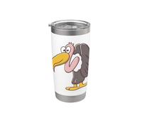 Buitre Pájaro Animal Salvaje Raptor Aves Amante Hombres Mujeres Niños Vaso térmico de acero inoxidable de doble pared