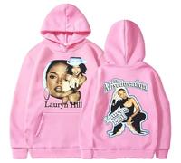 BUIWOT Felpe con Cappuccio Lauryn Hill Harajuku Style Felpa a Maniche Lunghe per uomo, Donna e Bambino Taglia Grande Pullover Casual Capispalla Elegante e ampio-Pink||l