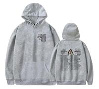 BUIWOT Sudadera con Capucha Manga Larga Impresa Singer Lauren Spencer S-mith Oversize Moda Casual Sudadera Manga Larga Hombre y Mujer-Grey||x_l