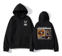 BUIWOT Sudaderas con Capucha Rauw Singer Alejandro Harajuku Style Sudadera de Manga Larga para Hombre y Mujer Niños Gran Tamaño Casual Pullover