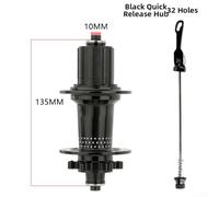 Buje Bicicleta 135mm 7-12 Velocidades Buje Bicicleta 135mm 7-12 | ligero 430g, para fácil instalación, mantenimiento para rápido, freno disco, estructura robusta(black)