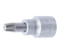 Buje con puntas extractoras de tornillo de 10 mm (3/8) para perfil T Torx defectuoso T40 - Extracción fácil y precisa - D-Work