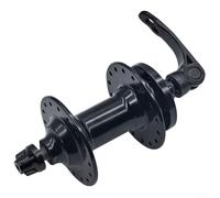 Buje de bicicleta con 2 rodamientos, buje de freno de disco de 32 agujeros compatible con radios redondos de 2 mm, eje de liberación rápida para ruedas delanteras y traseras para MTB (delantero)
