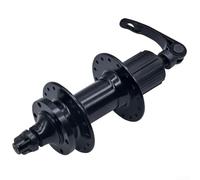 Buje de bicicleta con 2 rodamientos, buje de freno de disco de 32 agujeros compatible con radios redondos de 2 mm, eje de liberación rápida para ruedas delanteras y traseras para MTB (trasera)