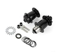 Buje de bicicleta Dirt Jump 32H 16T rueda de una sola velocidad delantera de 100 mm trasera 135 mm buje de bicicleta para HG compatible con radios 14G CNC aleación de aluminio ligero acabado anodizado