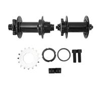 Buje de ciclismo de aleación de aluminio Premium de alta resistencia 2 piezas Buje de velocidad única 32 orificios 120 clics Delantero 2 trasero 5 rodamientos Liberación rápida (negro)