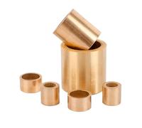 Buje de latón M3 M4 M5 M6 M8 M10 M12 M14 M16, rodamiento de aceite de metalurgia de polvo, arandela de junta de buje de eje de manga de cobre(10pcs 6x8x8)