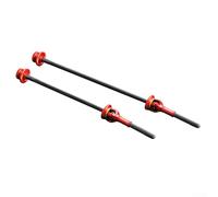 Buje de liberación rápida para bicicletas de carretera y montaña, varilla de eje de fibra de carbono y aleación de aluminio, compatible con 100/130/135 mm, ligero y rápido W (rojo)