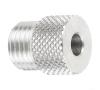 Buje de manga de taladro de acero inoxidable de 3 a 10 mm para plantilla de tacos M14, localizador de guía de perforación de agujeros de carpintería, plateado (6 mm)