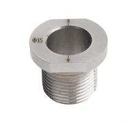 Buje de manga de taladro M20 de 8 mm y 15 mm para localizador de guía de perforación de madera para mejorar el control de la broca y la precisión del agujero (15 mm)