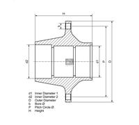 Buje de rueda DT SPARE PARTS 10.10419