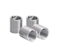 Buje de tornillo de inserción de rosca de alambre M6x1x2D, 50 piezas de acero inoxidable 304 para reparación de roscas, alta dureza y antivibración con roscas profundas suaves compatibles con