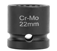 Buje de válvula central cromo molibdeno casquillo de impacto robusto 22 mm 16 puntos Entrenamiento 1/2 pulgadas para reparación de automóviles profesional X1 X2 X3 X4