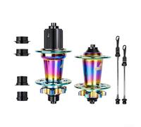 Buje Disco Bicicleta 6 Garras 120 Clicks Rodamientos | 120 puntos enganche, 6 garras 3 dientes, respuesta rápida, ciclismo técnico, para suave silencio(Colorful 28H)