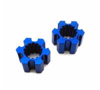 Buje hexagonal frontal de aluminio de 16 mm de grosor, color azul para Traxxas 1/6 Funco Pro Scale Sand Car 10954