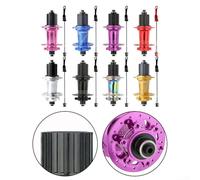 Buje trasero de 32 agujeros para bicicletas de montaña, tamaño de eje de 135 mm, compatible con ruedas libres de casete de 7 a 12 velocidades, construcción de aleación de aluminio CNC con diseño de