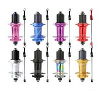 Buje trasero de 32 agujeros para ruedas de bicicleta de montaña, eje de 135 mm, soporta ruedas libres de casete de 7 a 12 velocidades, aleación de aluminio CNC de precisión con rodamientos sellados