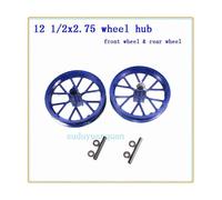 (Buje trasero delantero azul) Nuevo cubo de rueda con llanta delantera y trasera de 12,5 x 2,75, uso