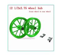 (Buje trasero delantero verde) Nuevo cubo de rueda con llanta delantera y trasera de 12,5 x 2,75, uso