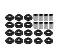 Bujes de amortiguador delantero y trasero, juego de 16 piezas, casquillo de cojinete, juego de 8 piezas,