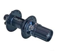 Bujes de bicicleta de aluminio delanteros y traseros para eje pasante de 12 mm con compatibilidad de freno de disco de 24 horas y 6 pernos (buje trasero)