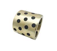 Bujes de cobre grafiado ID 17 18MM OD 22 23 24MM H 12 15 20 25 30MM Conjunto de anillos de cojinete de cobre grafito lineal Anillo autolubricante de aceite(4PCS,18X24X25)