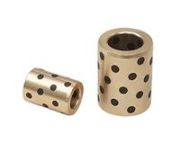Bujes de cobre y grafito de 20 mm y 28 mm de diámetro exterior for guías deslizantes cilíndricas rectas.(20x28x15mm)