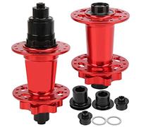 Bujes de freno de disco delanteros traseros para bicicleta de montaña, rueda 32 agujeros 54T para XD 142/12/100/135 (rojo)